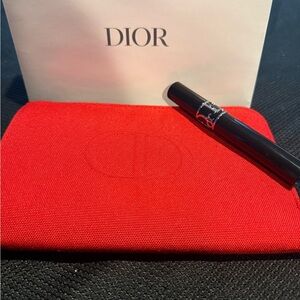 Dior Red Cosmetic Pouch with Mascara new!!